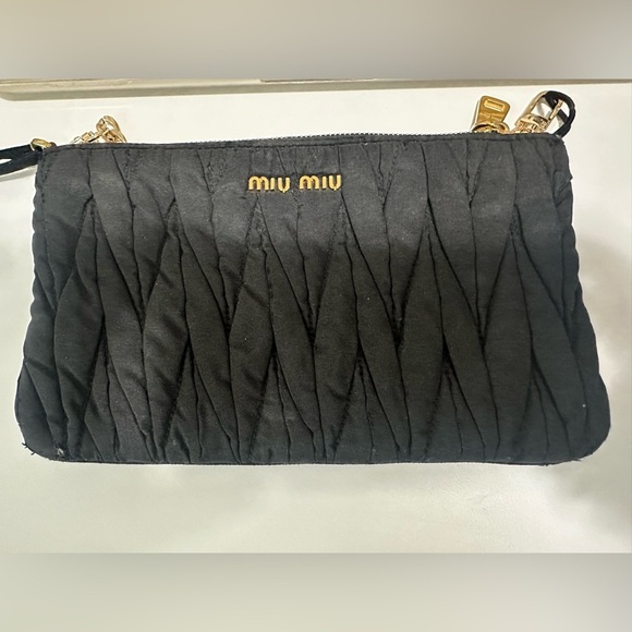 Miu Miu Black Quilted Y2K Pouch - Picture 9 of 9